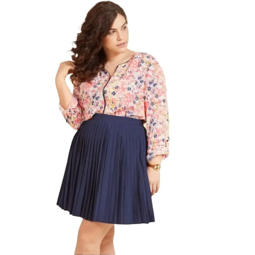 Modcloth Floral Burst Podcast Co-Host Blouse